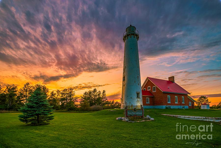 Tawas Point Sunset Photograph by Christopher Thomas