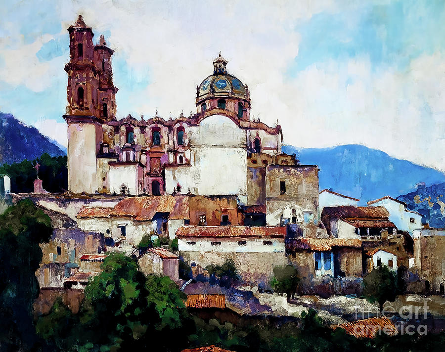 Taxco by Alson Clark 1931 Painting by Alson Skinner Clark