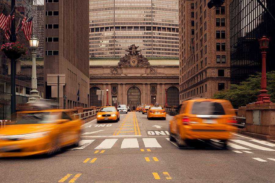 Taxi Cabs at Grand Central Terminal NYC Photograph by Zxvisual