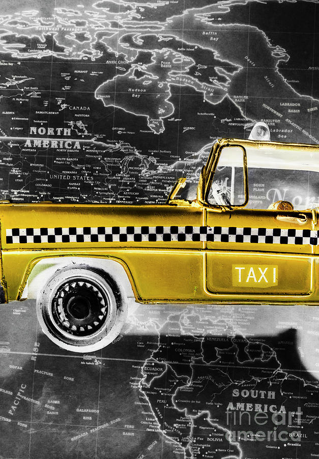 Taxi map Photograph by Jorgo Photography