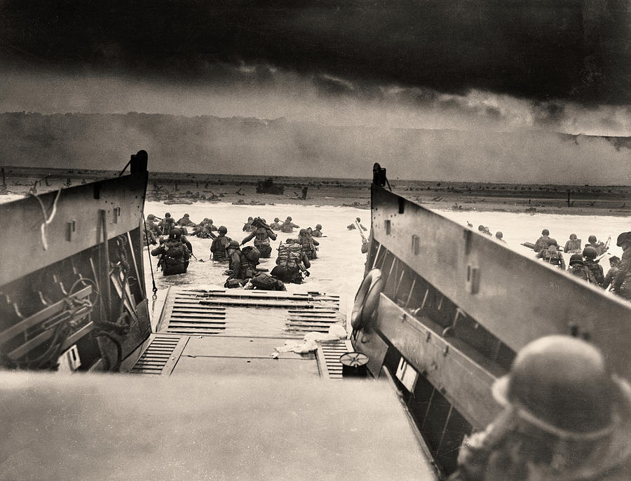 D-day Photograph - Taxis to Hell and Back Into the Jaws of Death, D-Day Landings by Robert Sargent