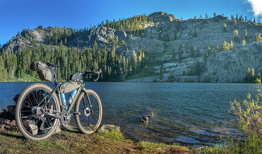 Taylor Lake and Bike Photograph by Randy Robbins