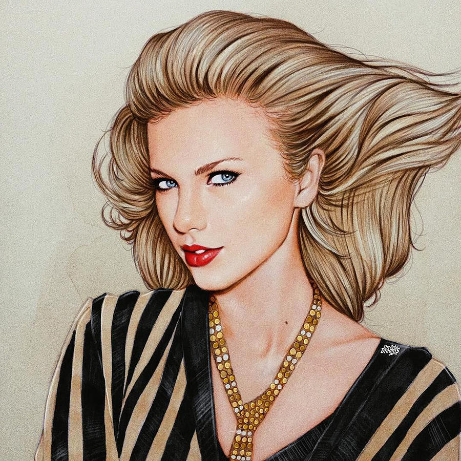 Taylor Swift art Digital Art by Lucas Miller