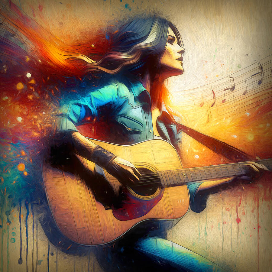 Taylor Swift Singing Her Heart Out Digital Art
