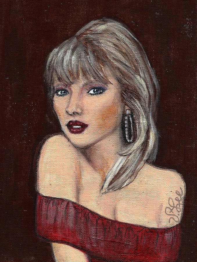 Taylor Swift Painting by VLee Watson
