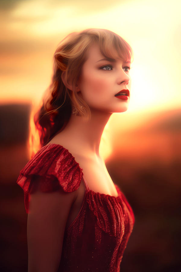 Taylor Swifts Wildest Dream Digital Art by Wes and Dotty Weber