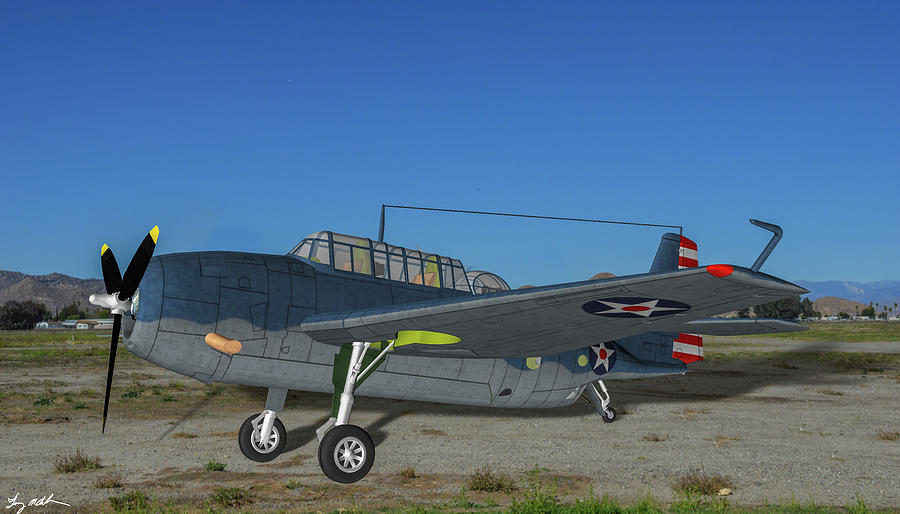TBF-1 Avenger - Oil by Tommy Anderson TBF-1 Avenger - Oil by Tommy Anderson