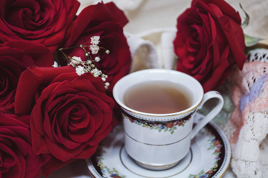 Tea And Roses Digital Art