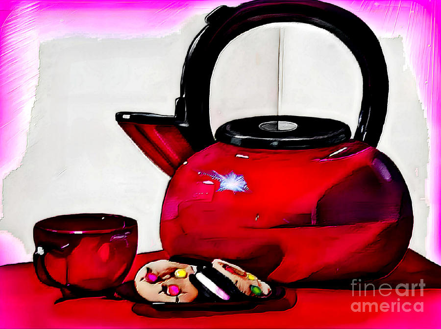 Tea And Tranquility Digital Art by BelleAme Sommers