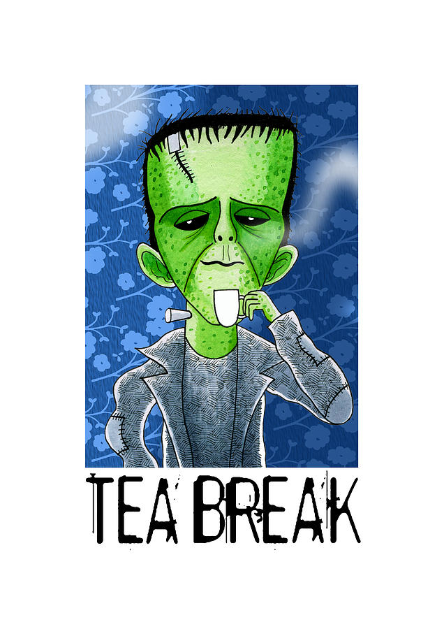 Tea Break  Drawing by Andrew Hitchen