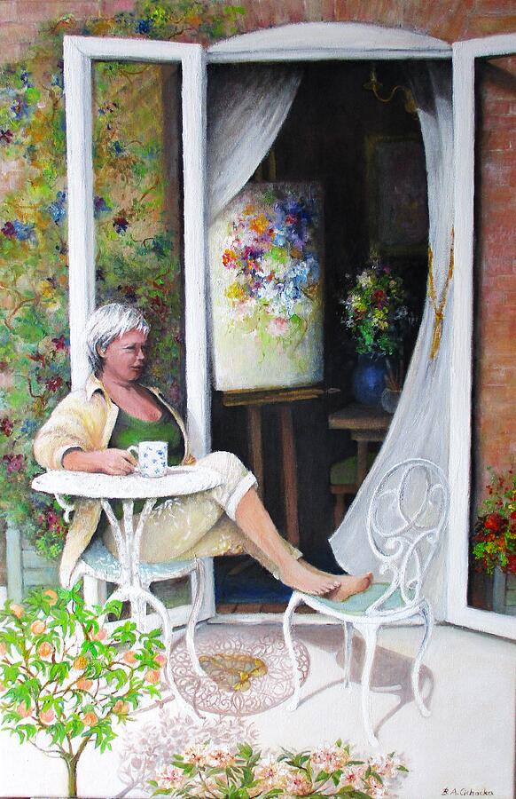 Tea Break  Painting by Barbara Anna Cichocka