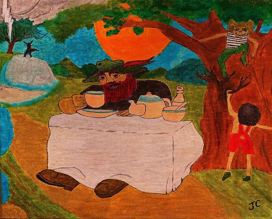 Tea Painting - Tea for the Tillerman by John Cunnane