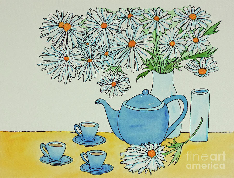 Tea for Three Painting by Norma Appleton