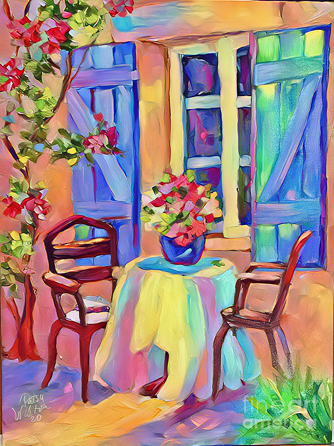 Tea for Two Again Painting by Patsy Walton