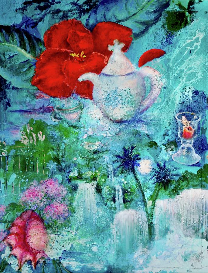 Paradise Painting - Tea in Paradise by Marija Schwarz