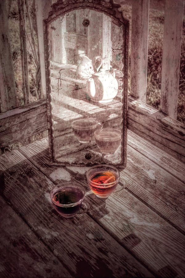 Tea in the Mirror Photograph by Sharon Popek