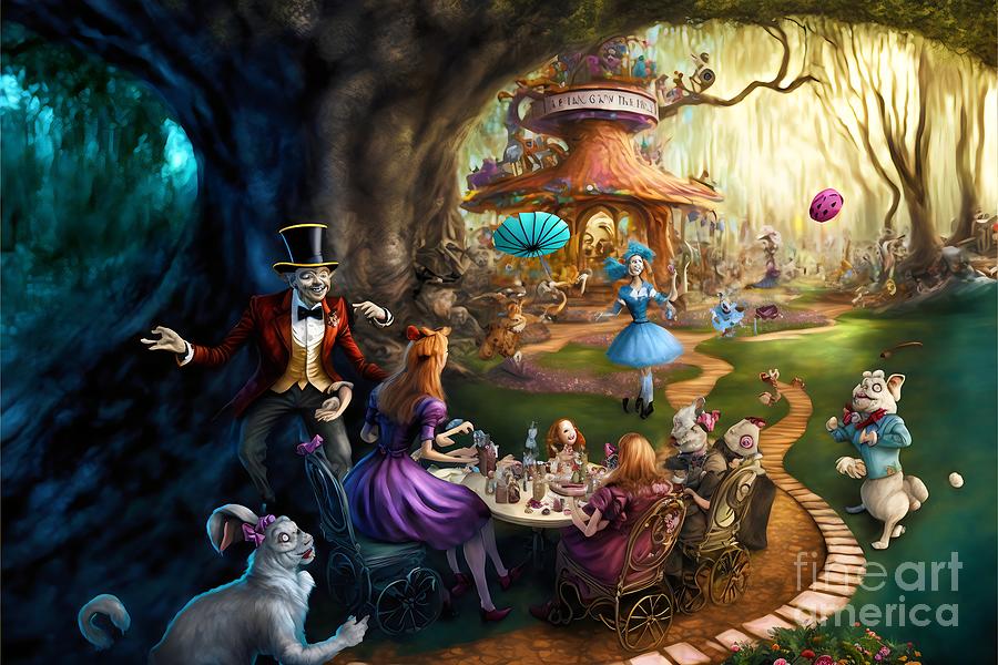 Tea Party 1 Digital Art by Arcane Paradigm - Fine Art America