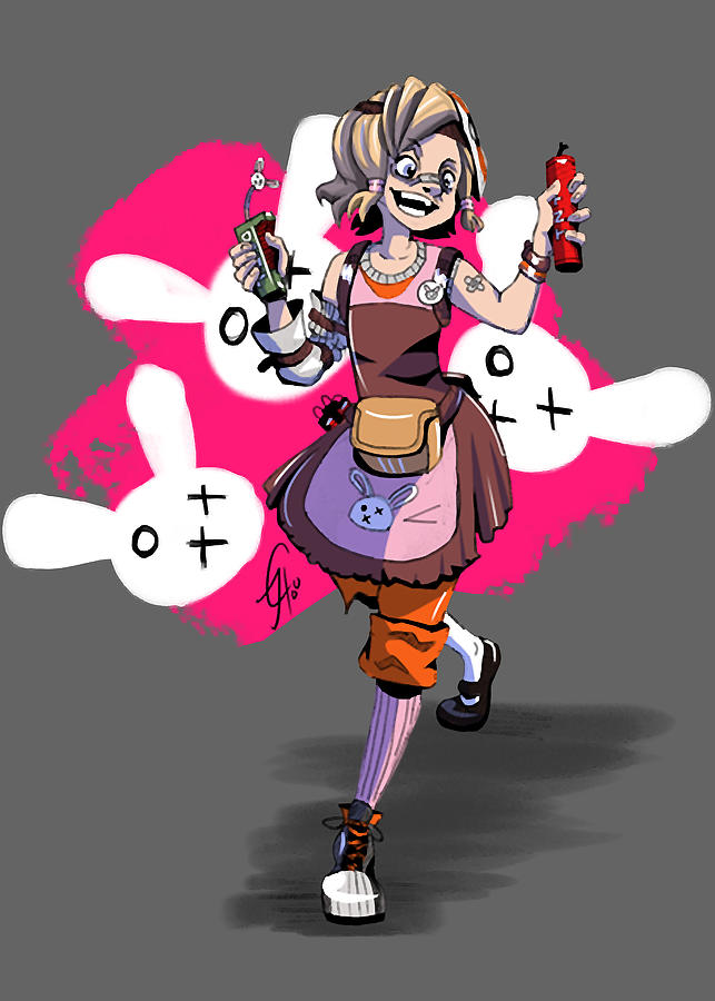 Tea Party Tiny Tina Borderlands Ver Digital Art By Quyet Doi Le Fine Art America