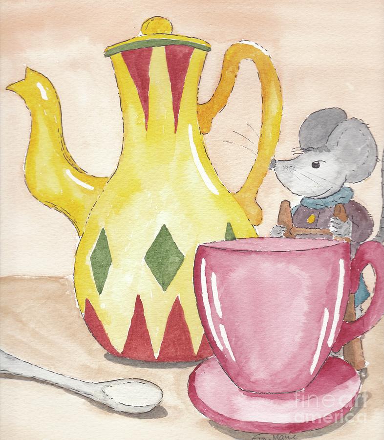 Tea time Painting by Eva Ason