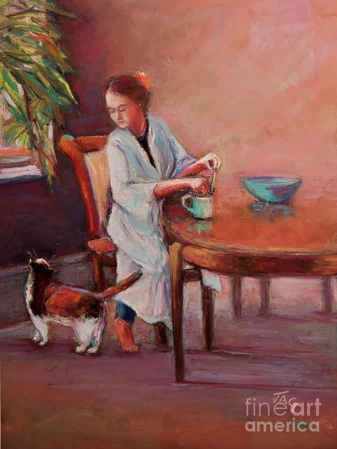 Tea Time Pastel by Joyce Guariglia