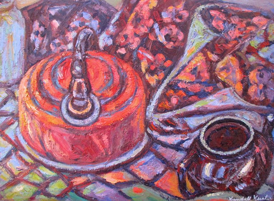 Tea Time Painting by Kendall Kessler