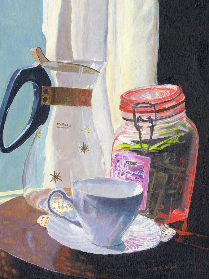 Tea Time Painting by Lynne Reichhart