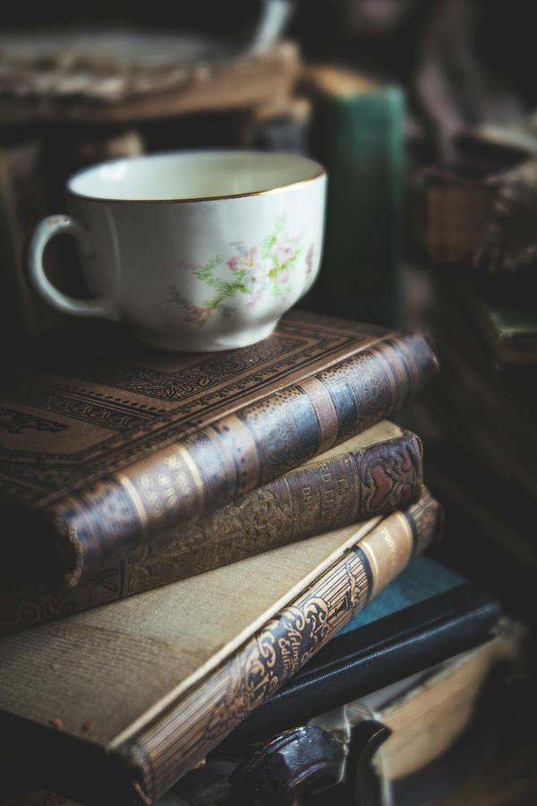 Teacup And Old Books 2 Photograph By Denise Love - Fine Art America