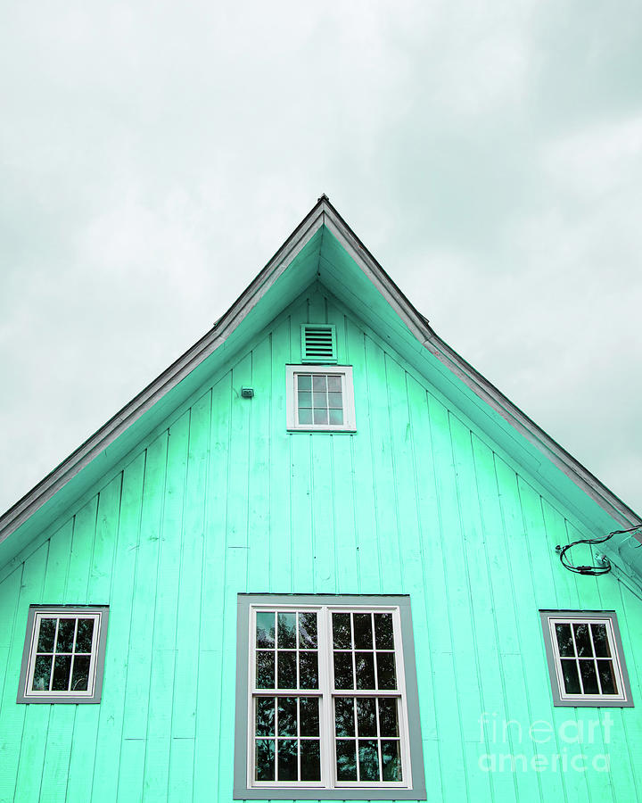 Teal Barn Vermont Photograph by Edward Fielding
