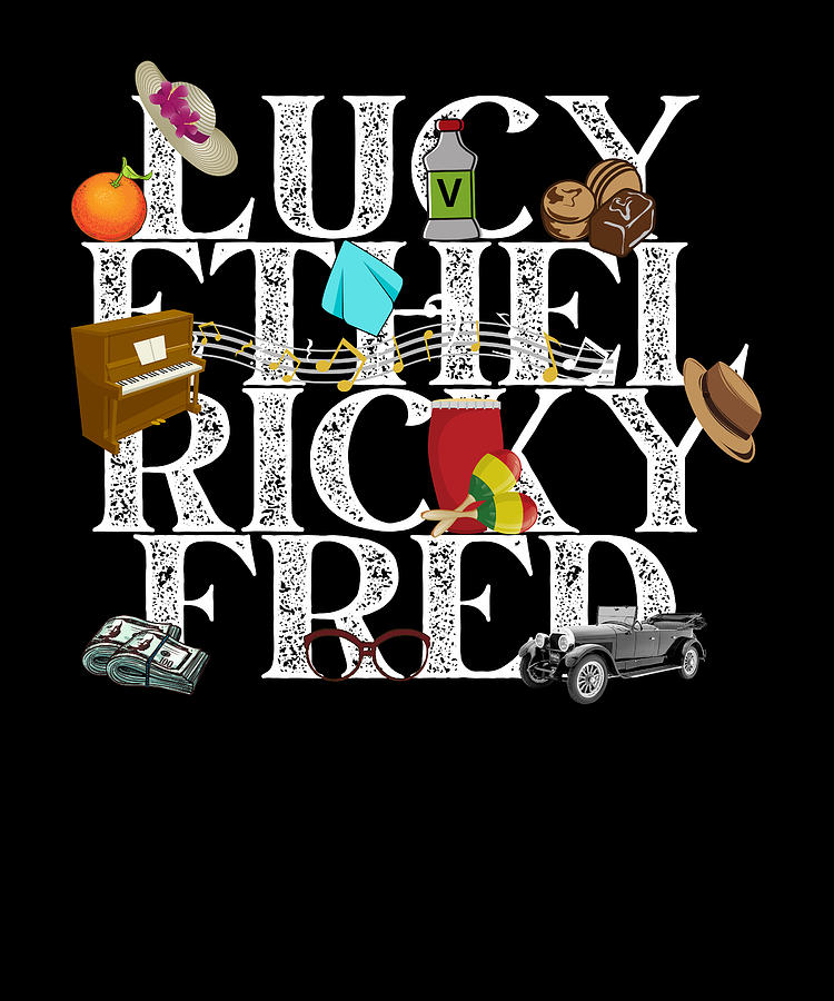 Team Lucy Ethel Ricky Fred Classic 50s TV Gifts Digital Art by The ...