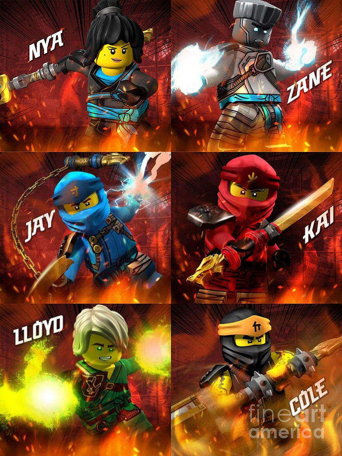 Team Ninjago Digital Art by Arta Design - Fine Art America