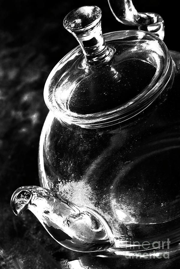 Teapot In Black And White. Photograph by Alexander Vinogradov