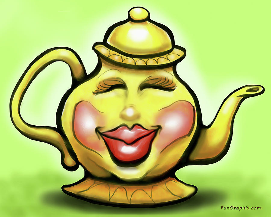 Teapot Digital Art by Kevin Middleton