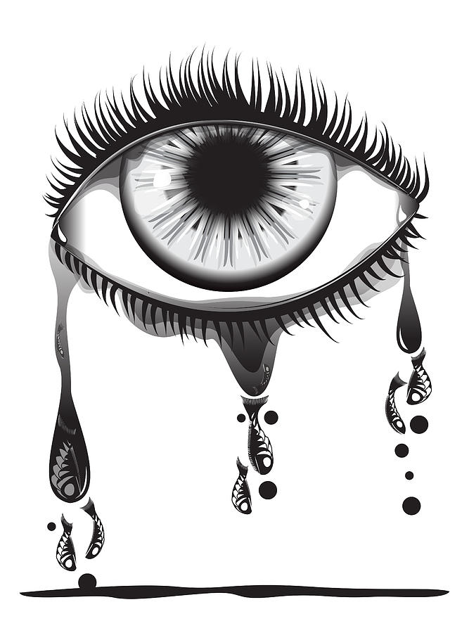 Vector Digital Art - TearDrop by Oscar Vago Vector Digital Art - TearDrop by Oscar Vago