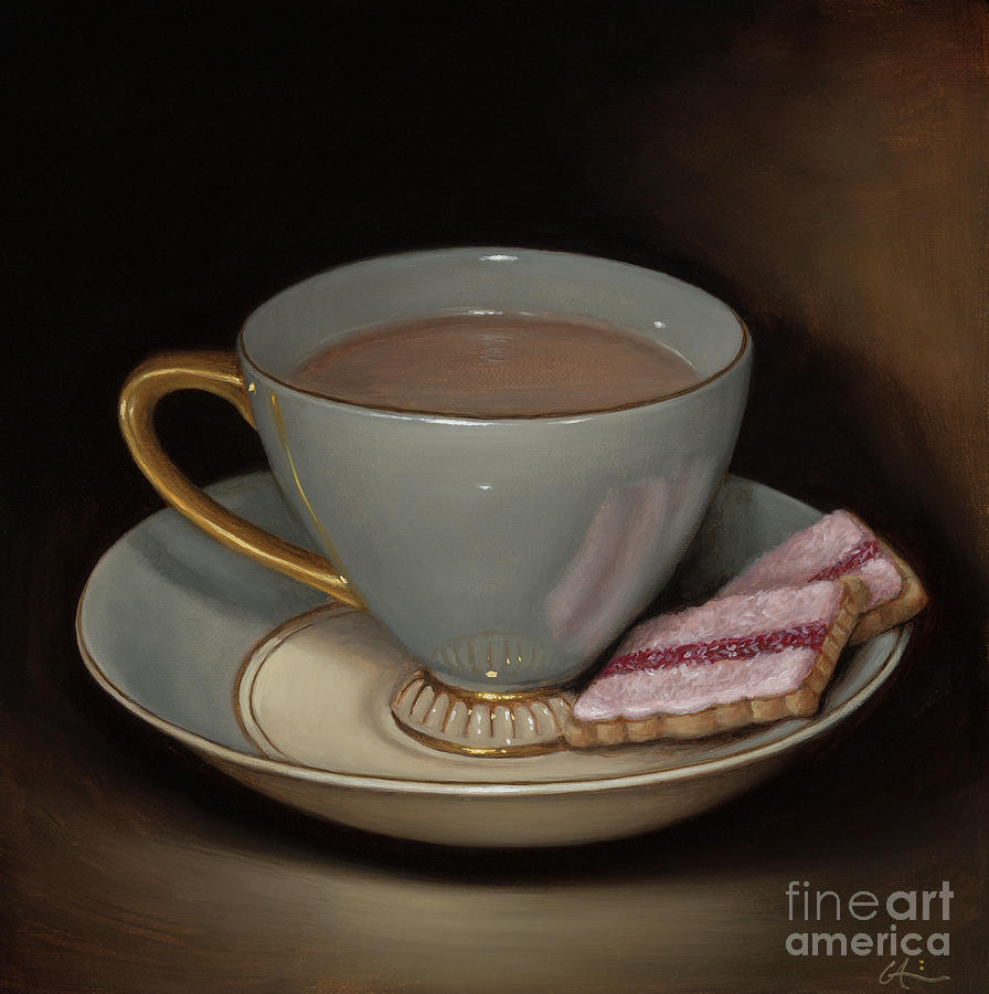 Tea Painting - Teascape with Iced Vocos by Catherine Abel
