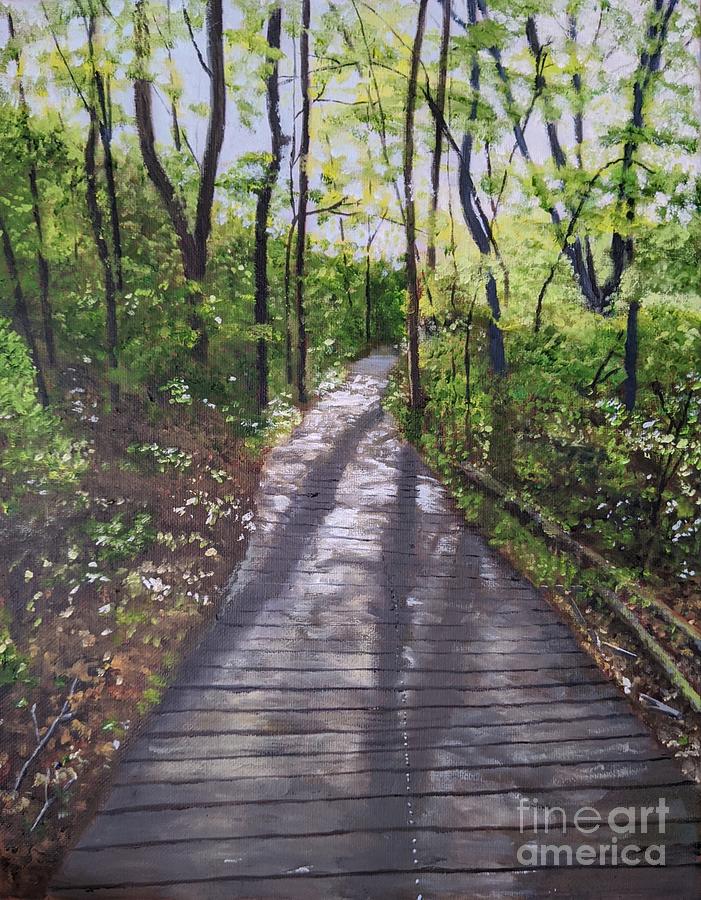 Teach Me Your Paths Painting by Deborah Bergren