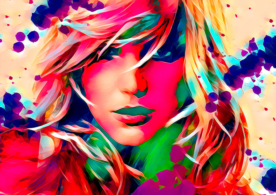 Technicolor Britney Spears Photograph by Ricky Barnard