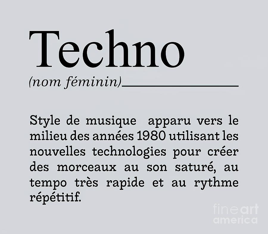 Techno Definition for Tshirt Tapestry