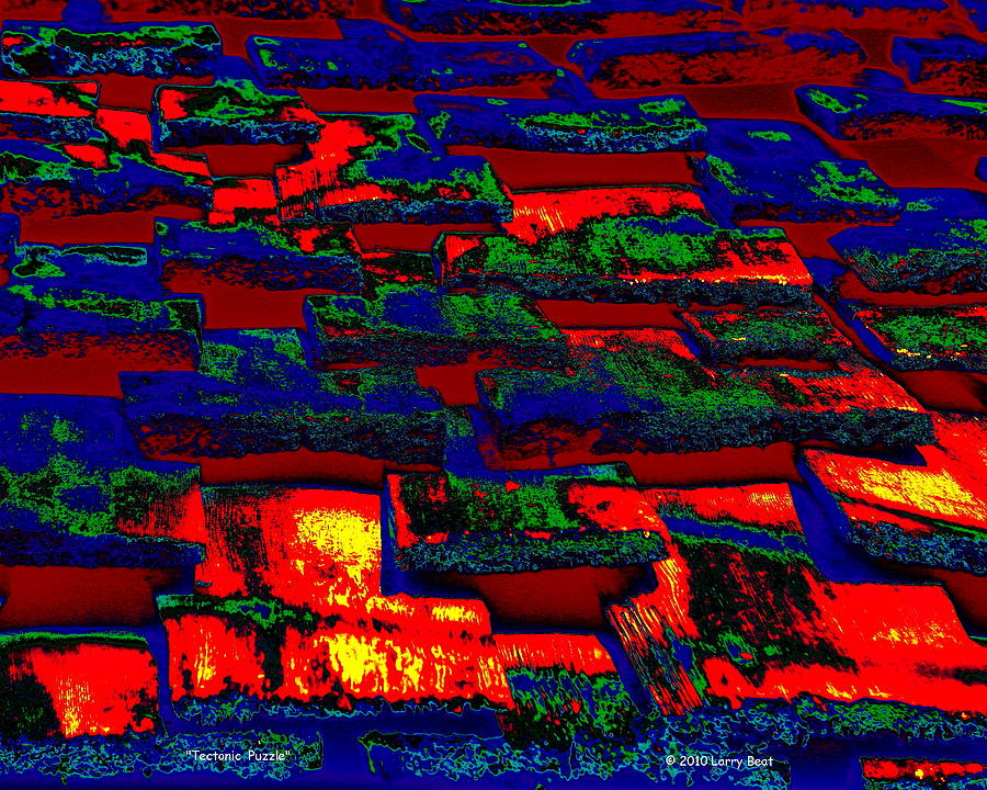 Tectonic Puzzle Digital Art by Larry Beat