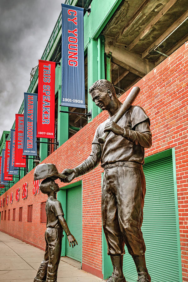 Ted Williams Statue At Fenway Stadium Photograph by Gregory Ballos