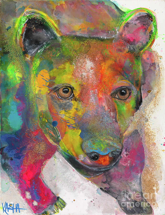 Teddy Bear Painting by Kasha Ritter
