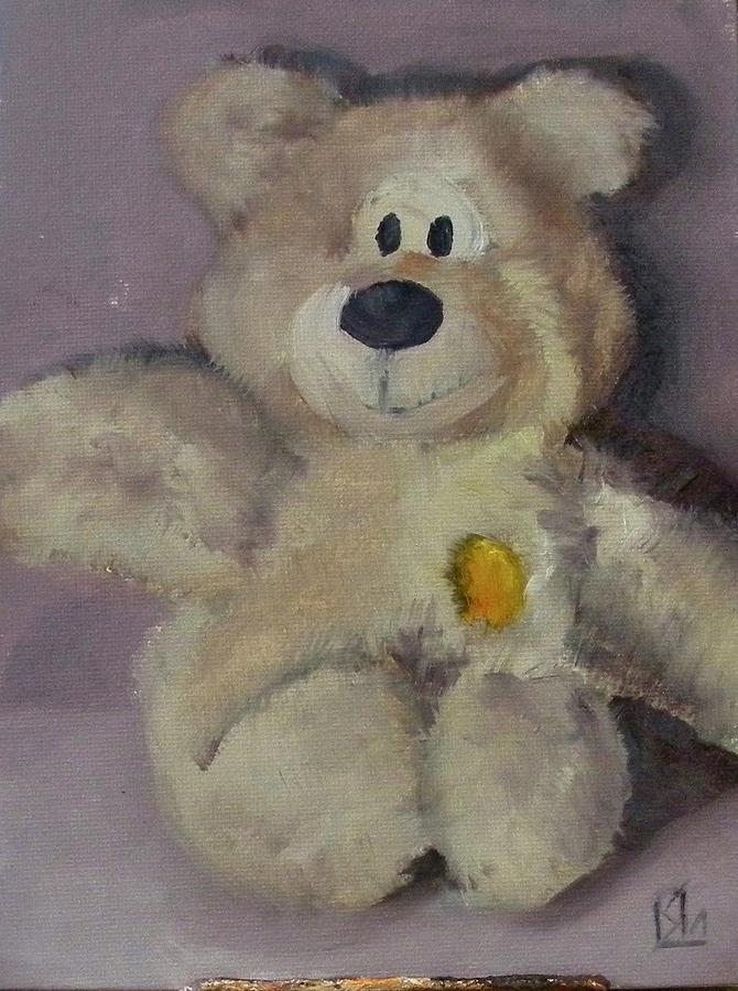 Teddy bear Painting by Lee Stockwell