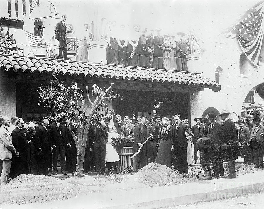 Teddy Roosevelt at The Mission Inn - Riverside CA Photograph by Sad Hill - Bizarre Los Angeles Archive