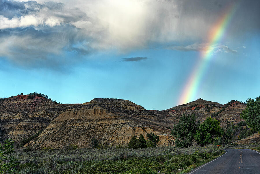 Teddy Roosevelt NP Rainbow Photograph by Lee and Renee Walsh Teddy Roosevelt NP Rainbow Photograph by Lee and Renee Walsh