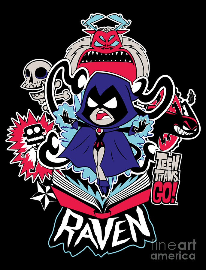 raven superhero logo