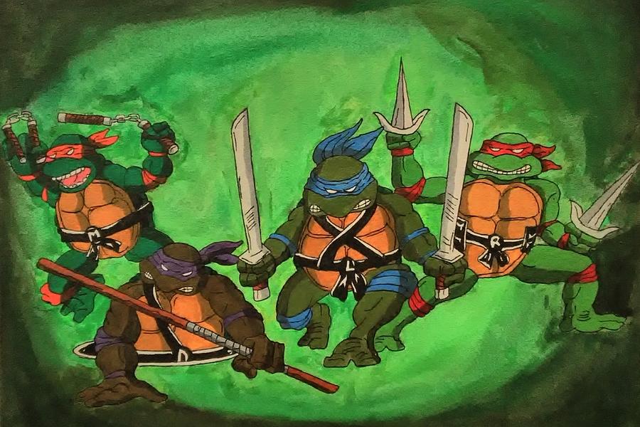 Teenage Mutant Ninja Turtles #7 Kids T-Shirt by David Stephenson - Fine Art  America