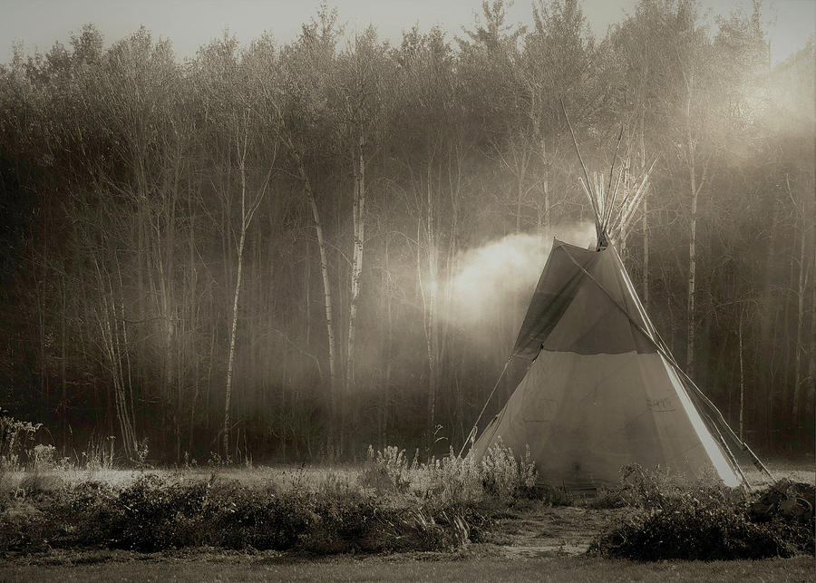 Teepee in the Light Photograph by Nancy Griswold