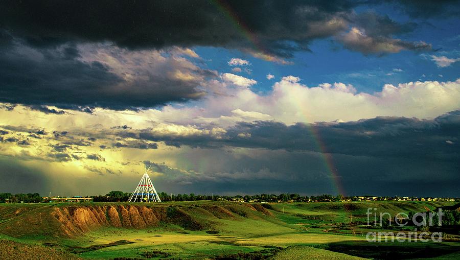 Teepee Rainbow Photograph by Darcy Dietrich