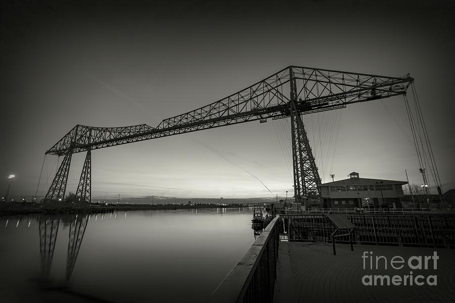 Tees Transporter bridge. No.2  B and W Photograph by Phill Thornton