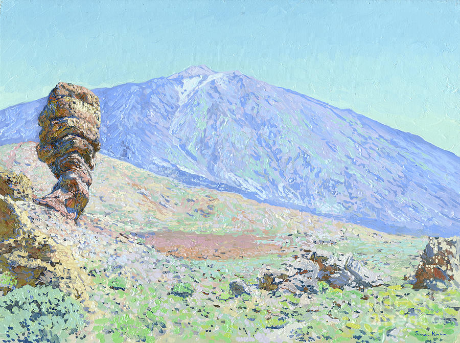 Teide Volcano Painting