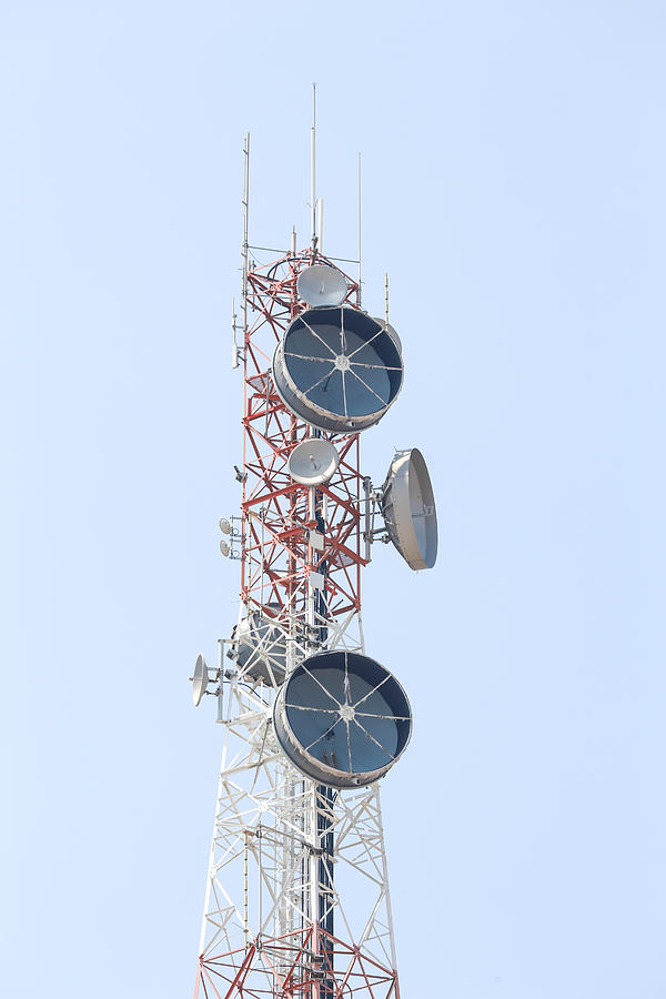 Telecommunications tower. Photograph by Istocksupasit